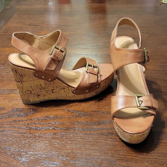 Mossimo Supply Co Cork Wedges size 9.5 - Picture 1 of 5
